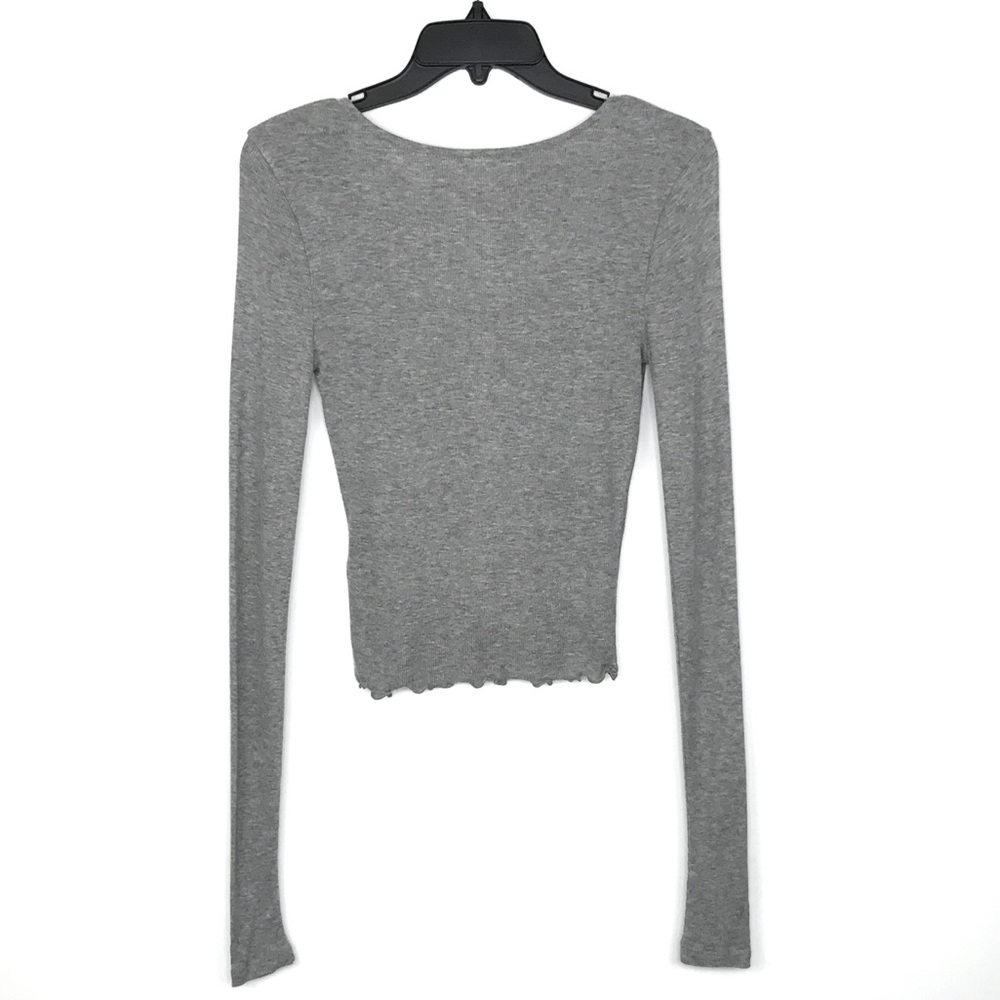 NEW {BP} Nordstrom Juniors Ruffled Hem Crop Top - Picture 7 of 8